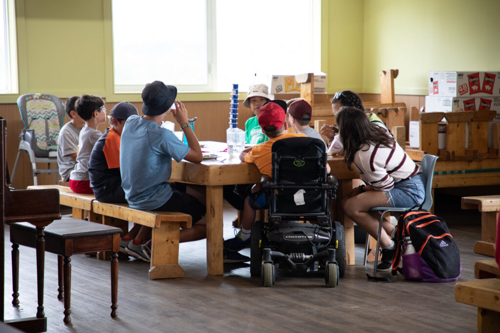 Campers at Camp Brébeuf