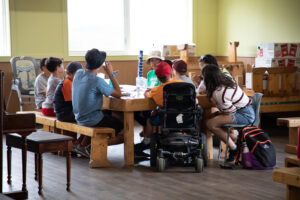 Campers at Camp Br&eacute;beuf
